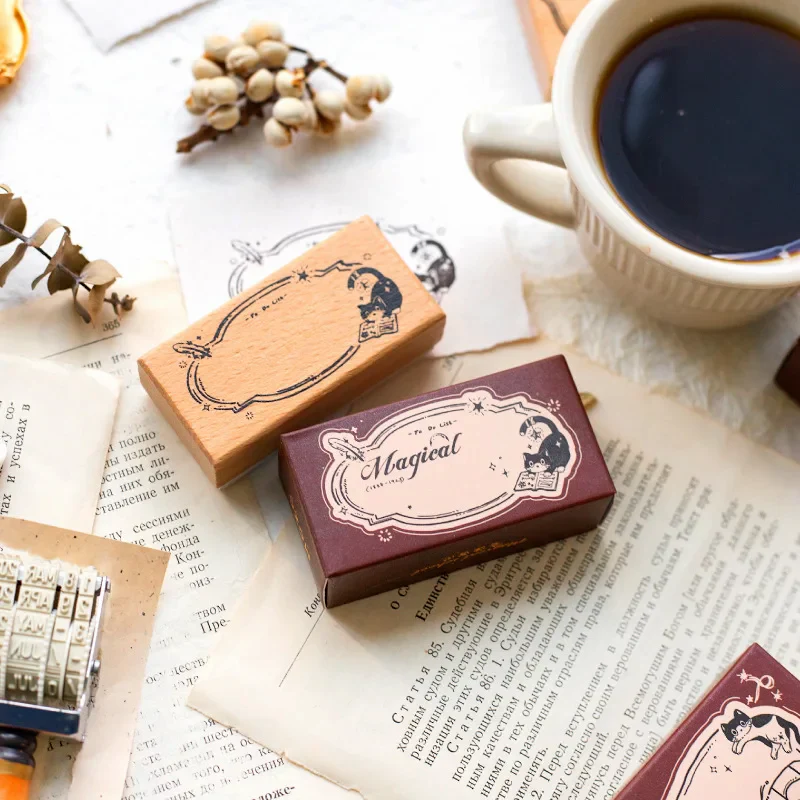 Cats Journal Wood Stamp
