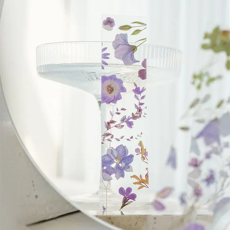 Floral Clear Bookmark Set