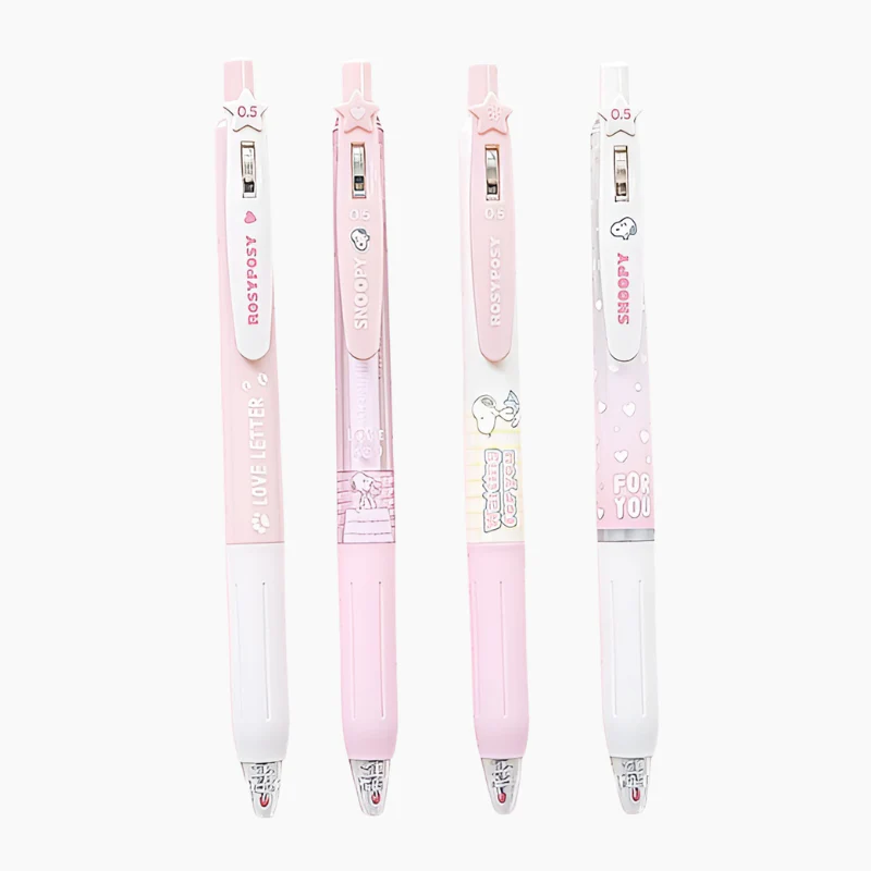 Fuzzy Snoopy Dreamy Gel Pen Set of 4