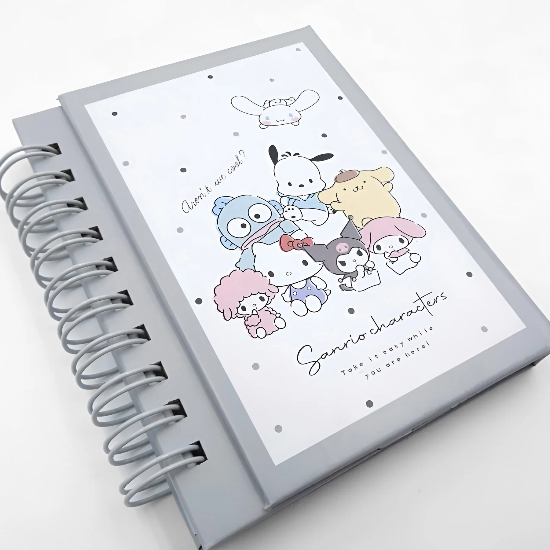 Sanrio Characters Hardcover Spiral Notebook