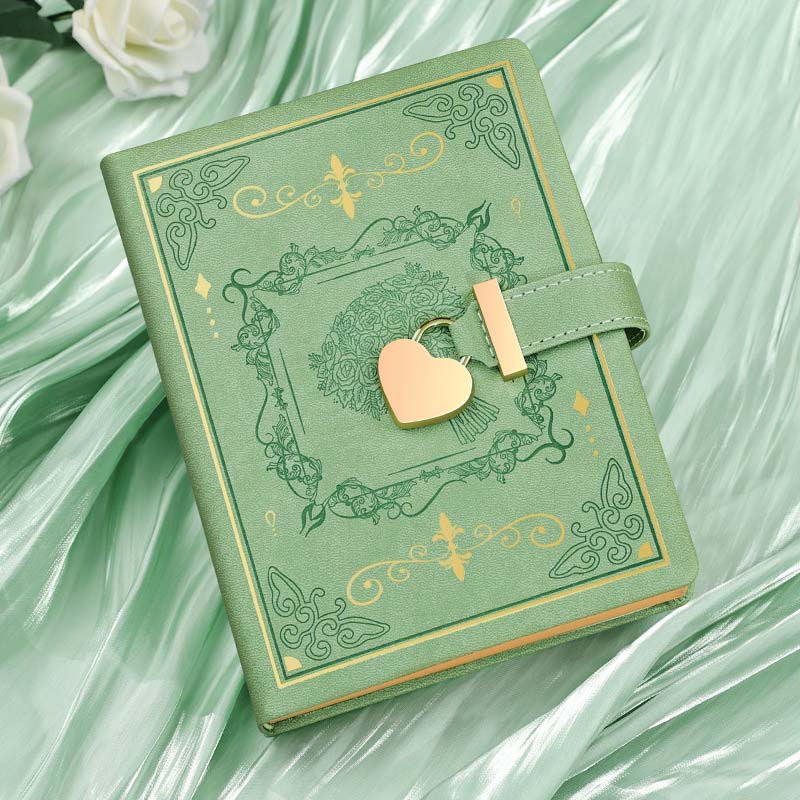 Blooming Secrets Heart Lock Journal