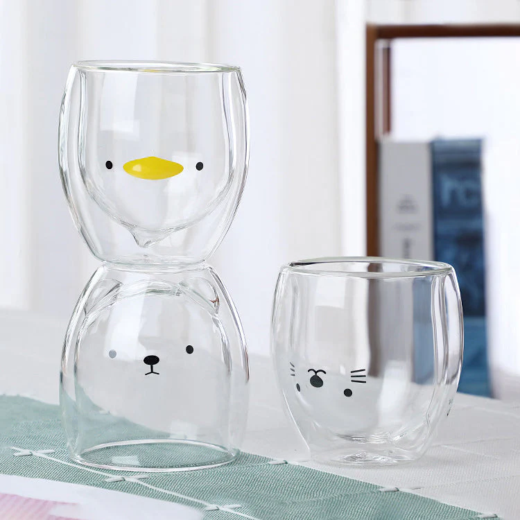 Cute Double Layer Coffee Cup