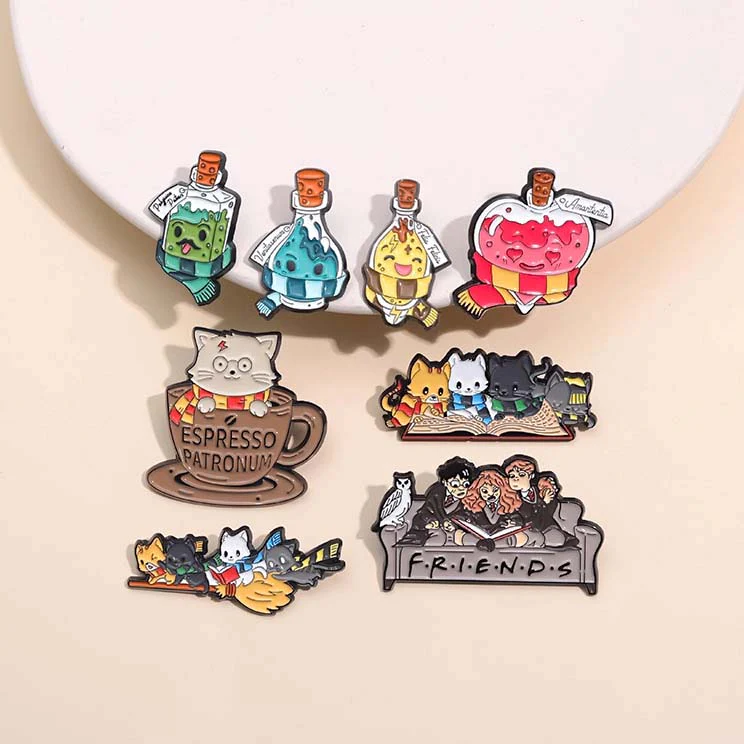 Hogwarts Paws & Potions Enamel Pins