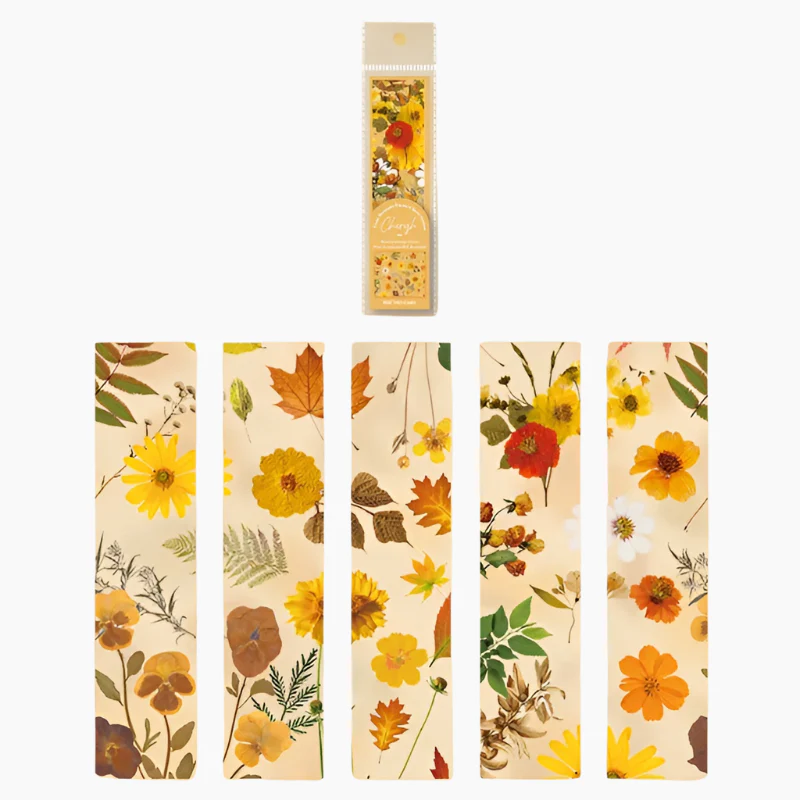 Floral Clear Bookmark Set