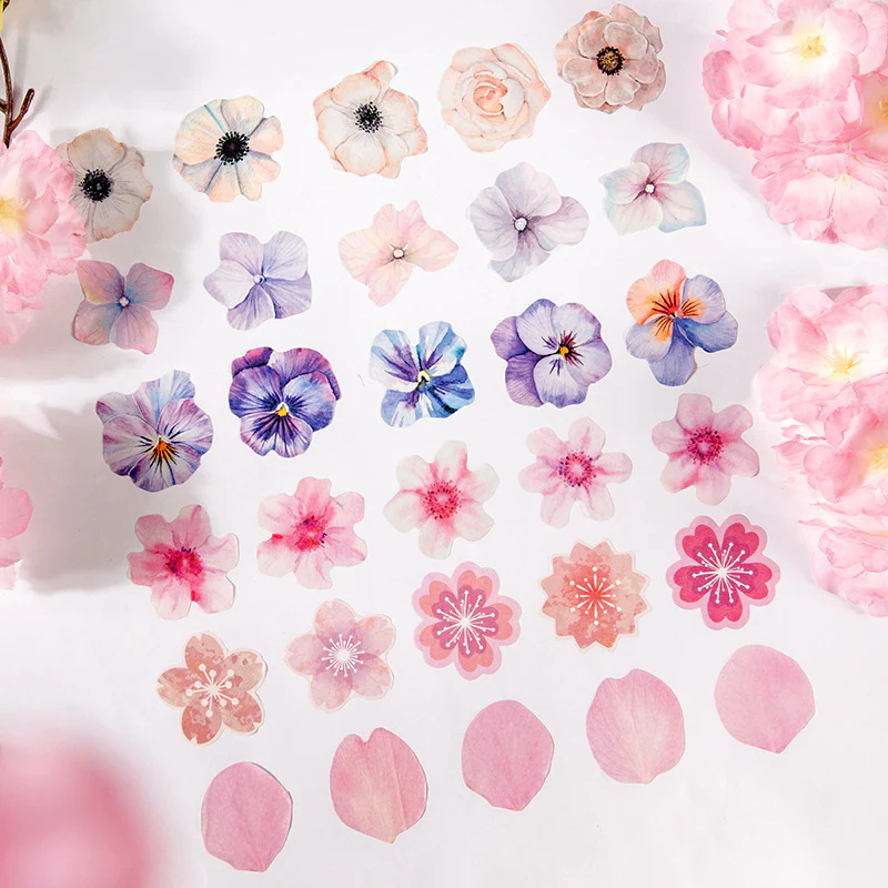 Floral Blossom Sticker Roll