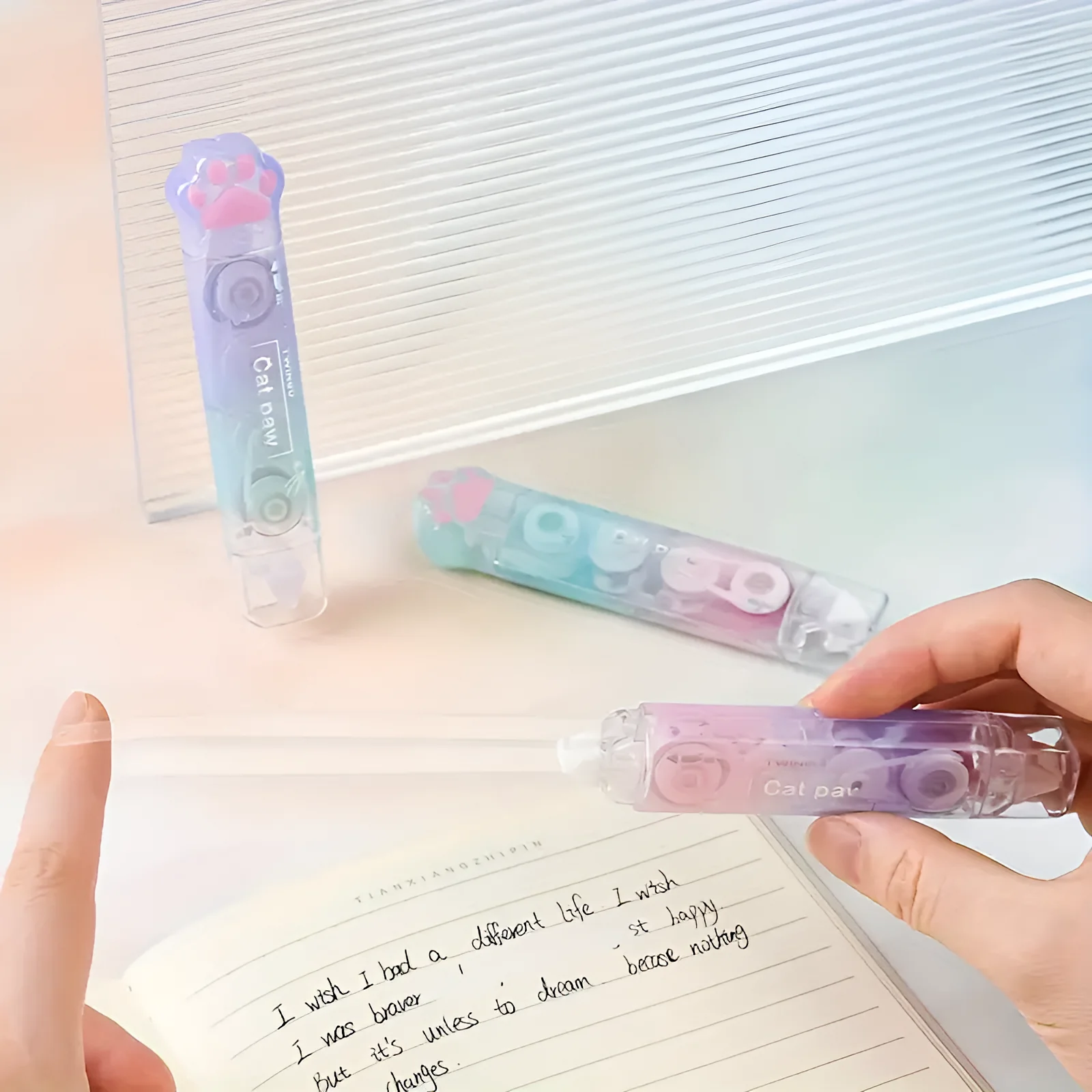 Ombre Cat Paw 2 Way Correction Tape & Glue Tape