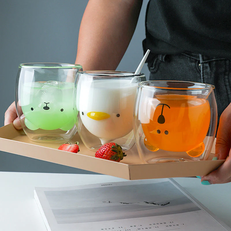 Cute Double Layer Coffee Cup