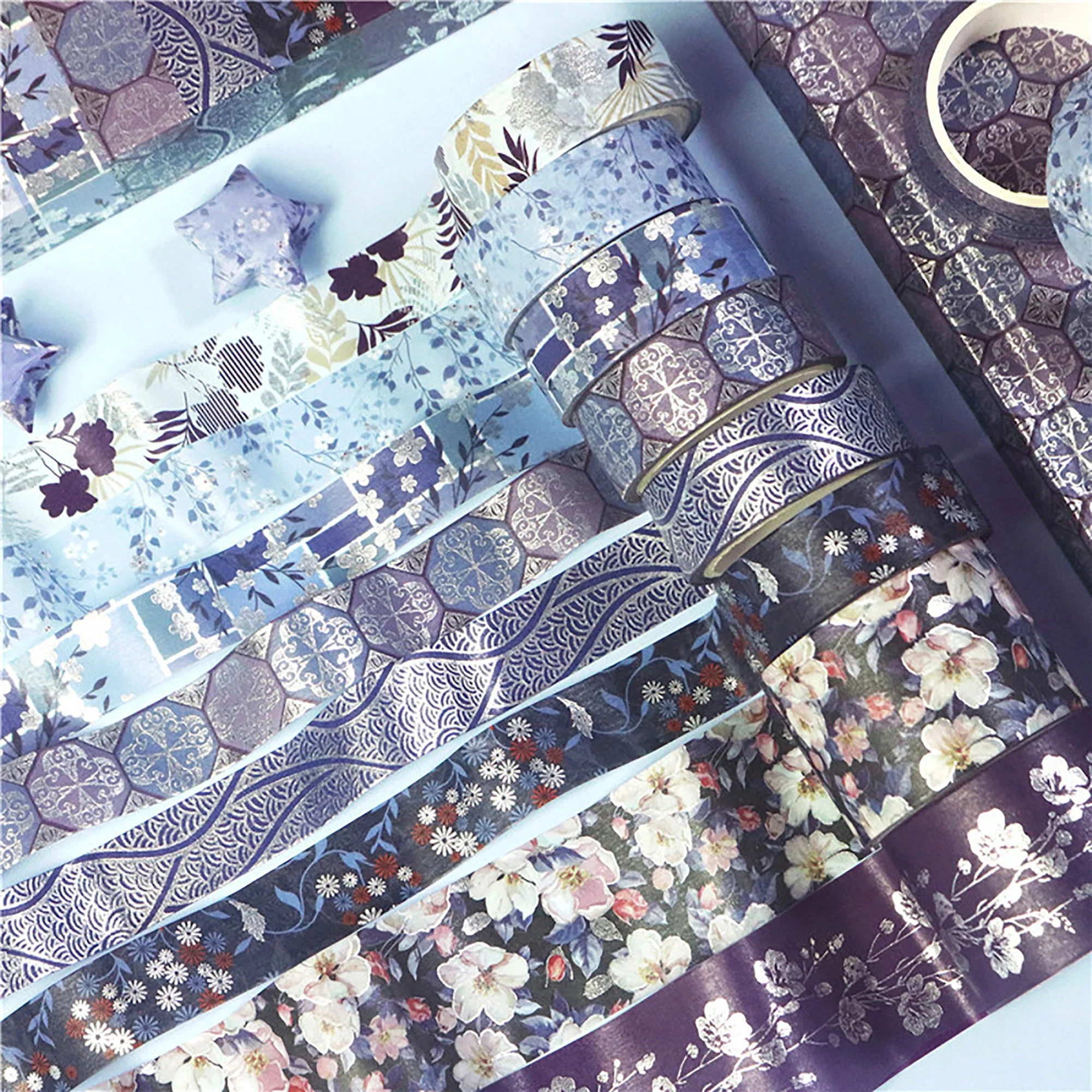 Shades of Blue Washi Tape Set