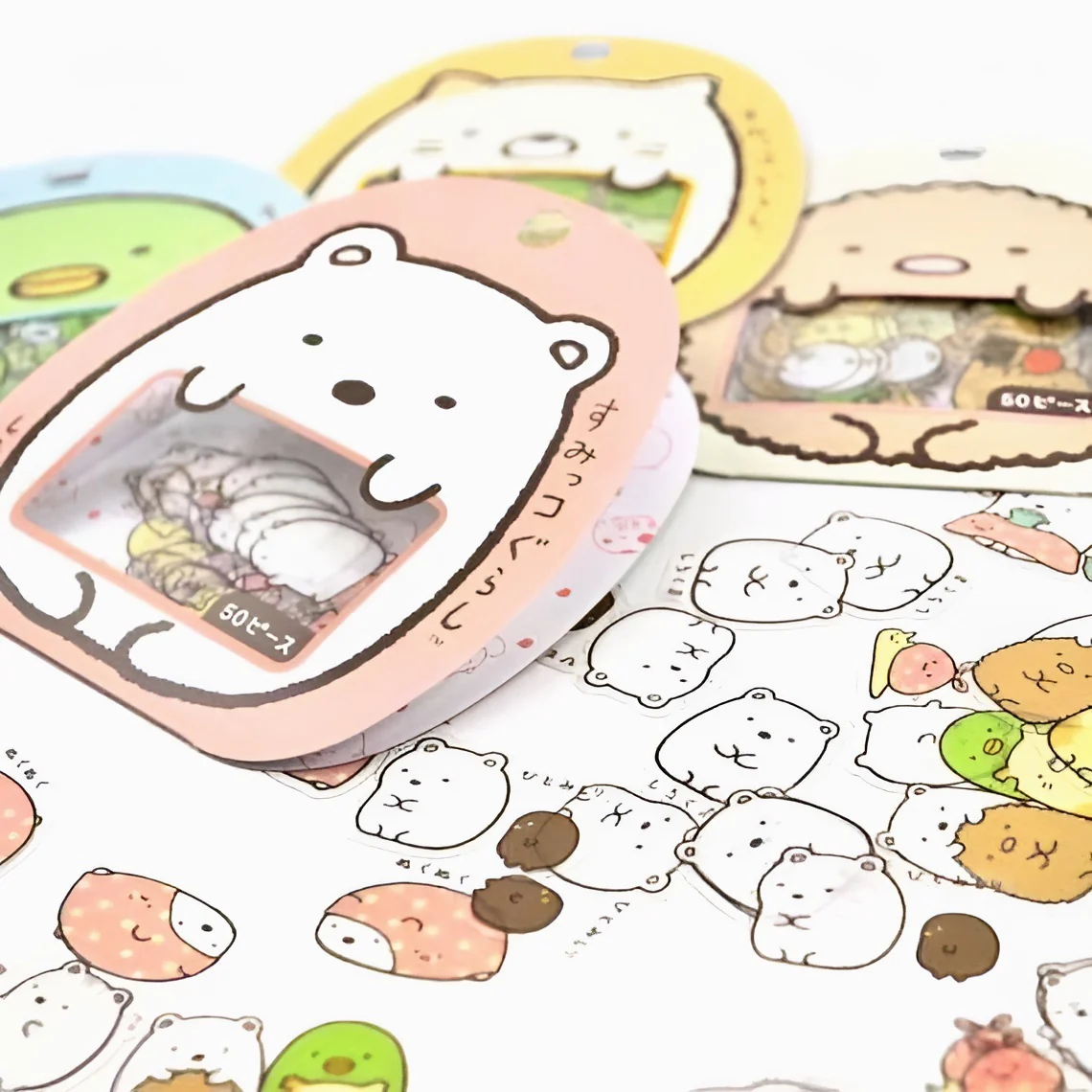 Cute Character Sticker Set