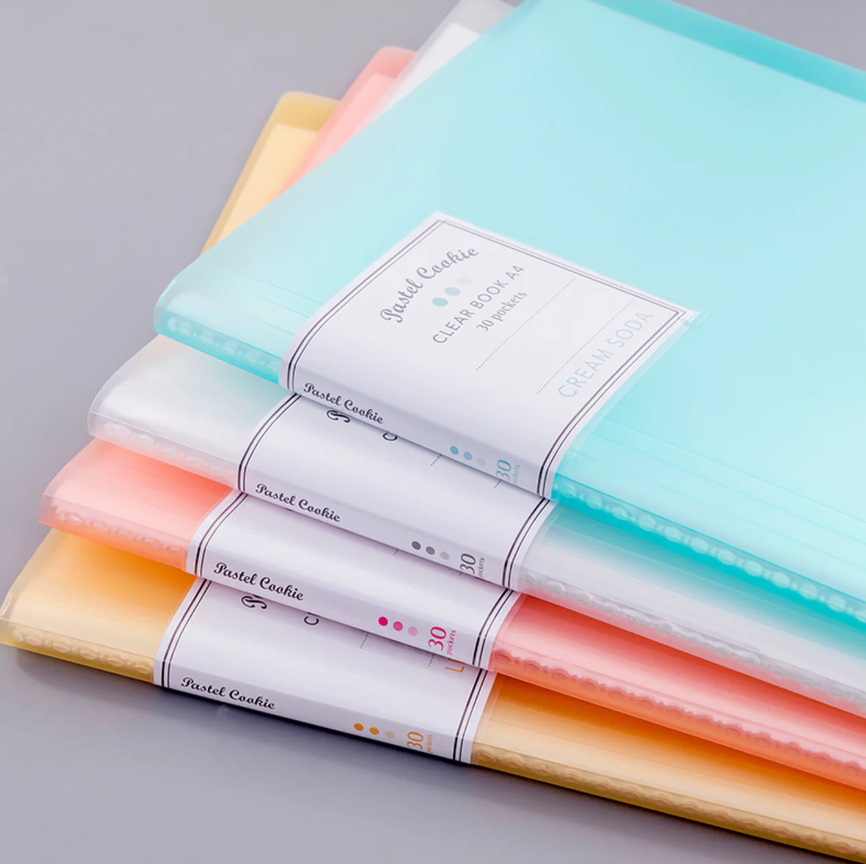 KOKUYO Pastel Cookie Clear Book