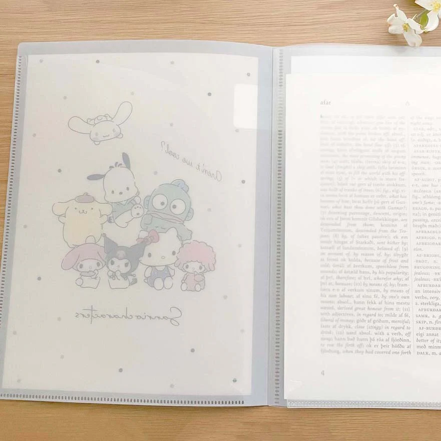 Sanrio Characters A4 Clear Book