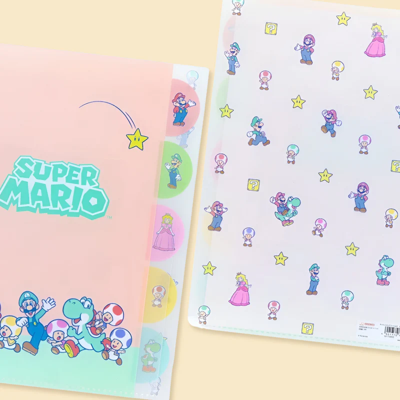 Sun Star & Nintendo Super Mario Folder With Dividers