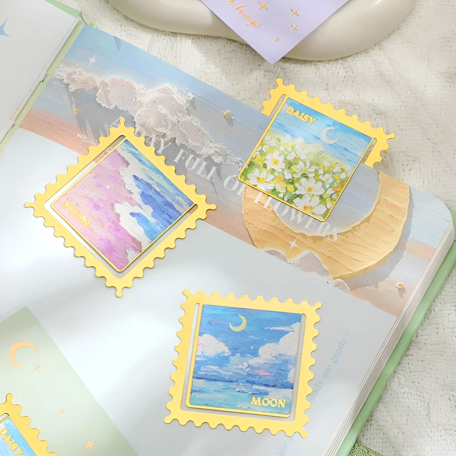 Elegant Scene Metallic Bookmark