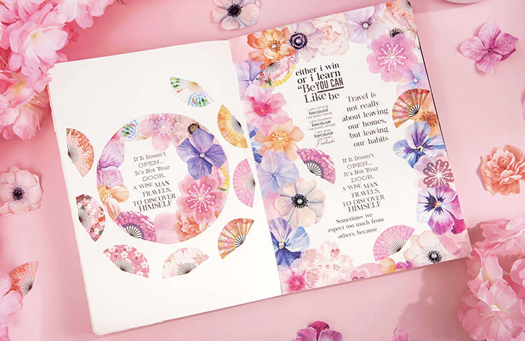 Floral Blossom Sticker Roll