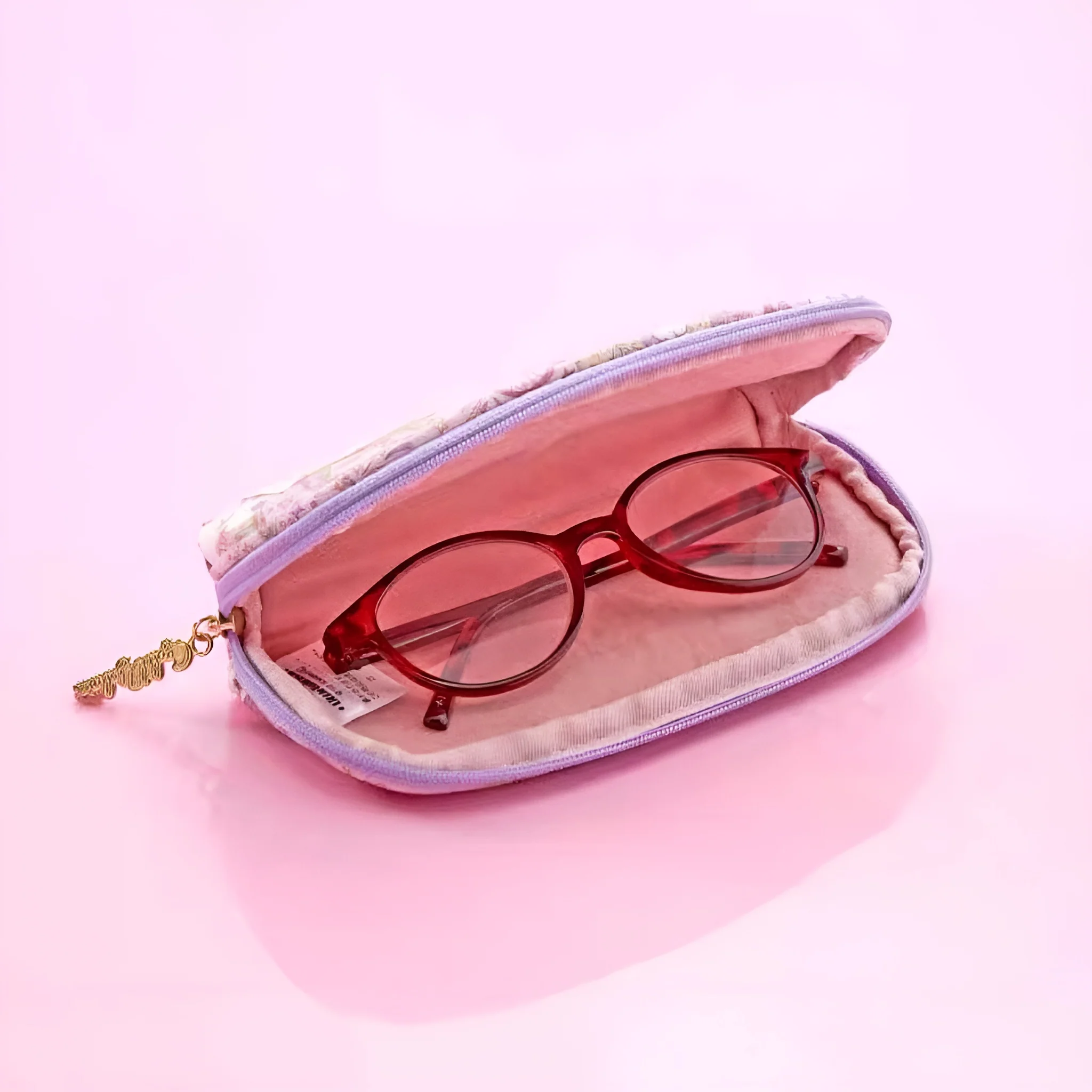 Sanrio x Liberty Fabrics Kiss Lock Floral Glasses Case