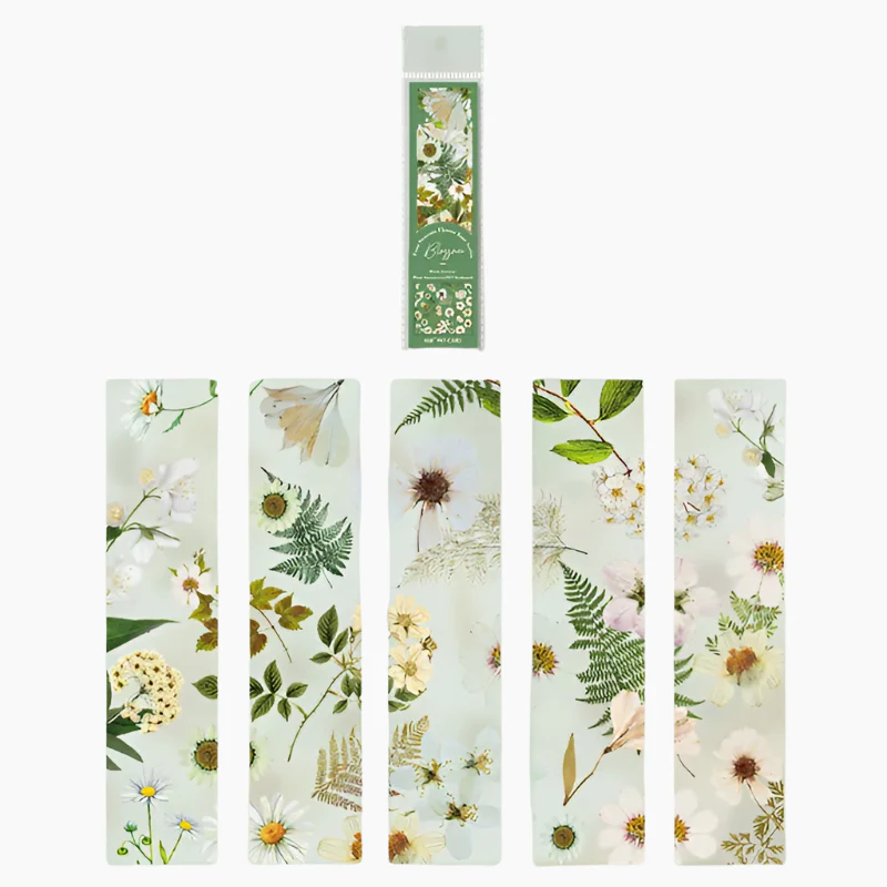 Floral Clear Bookmark Set