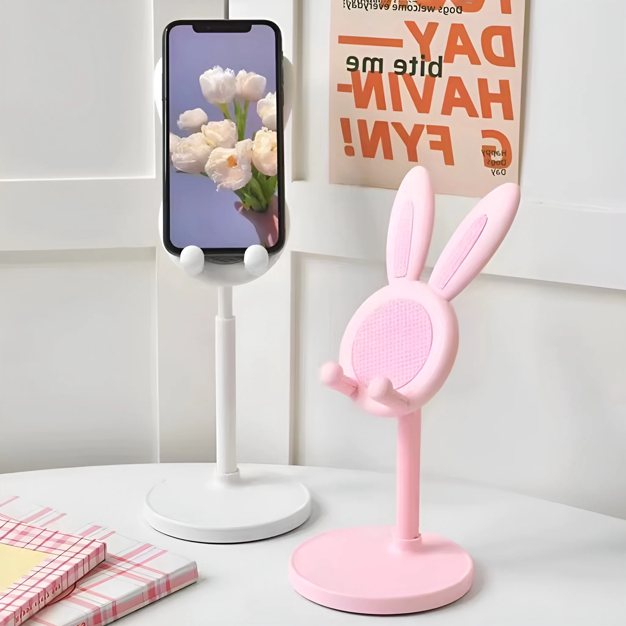 Extendable Bunny Ear Phone Stand