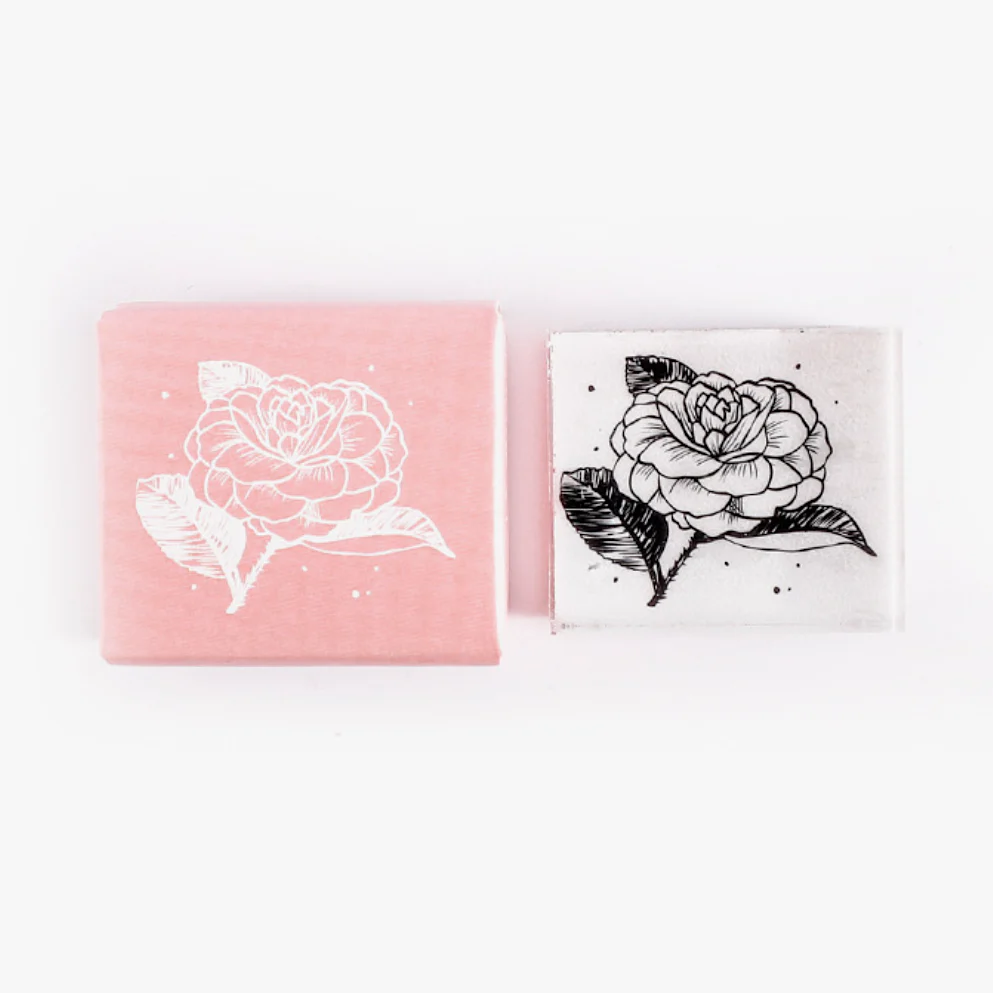 Flower Garden Rubber Stamp