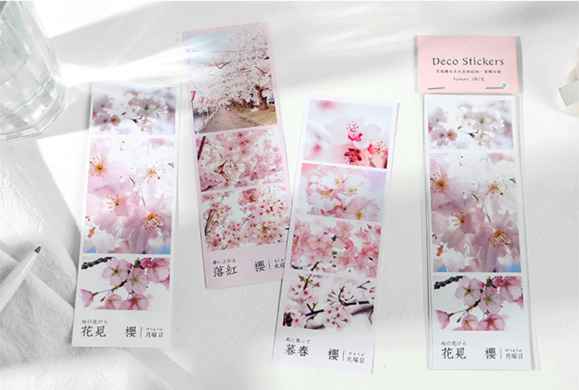 Spring Cherry Blossom Hanami Stickers