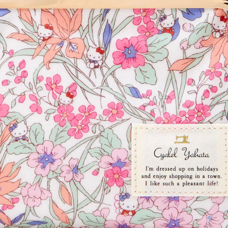 Sanrio x Liberty Fabrics Kiss Lock Floral Frame Pouch