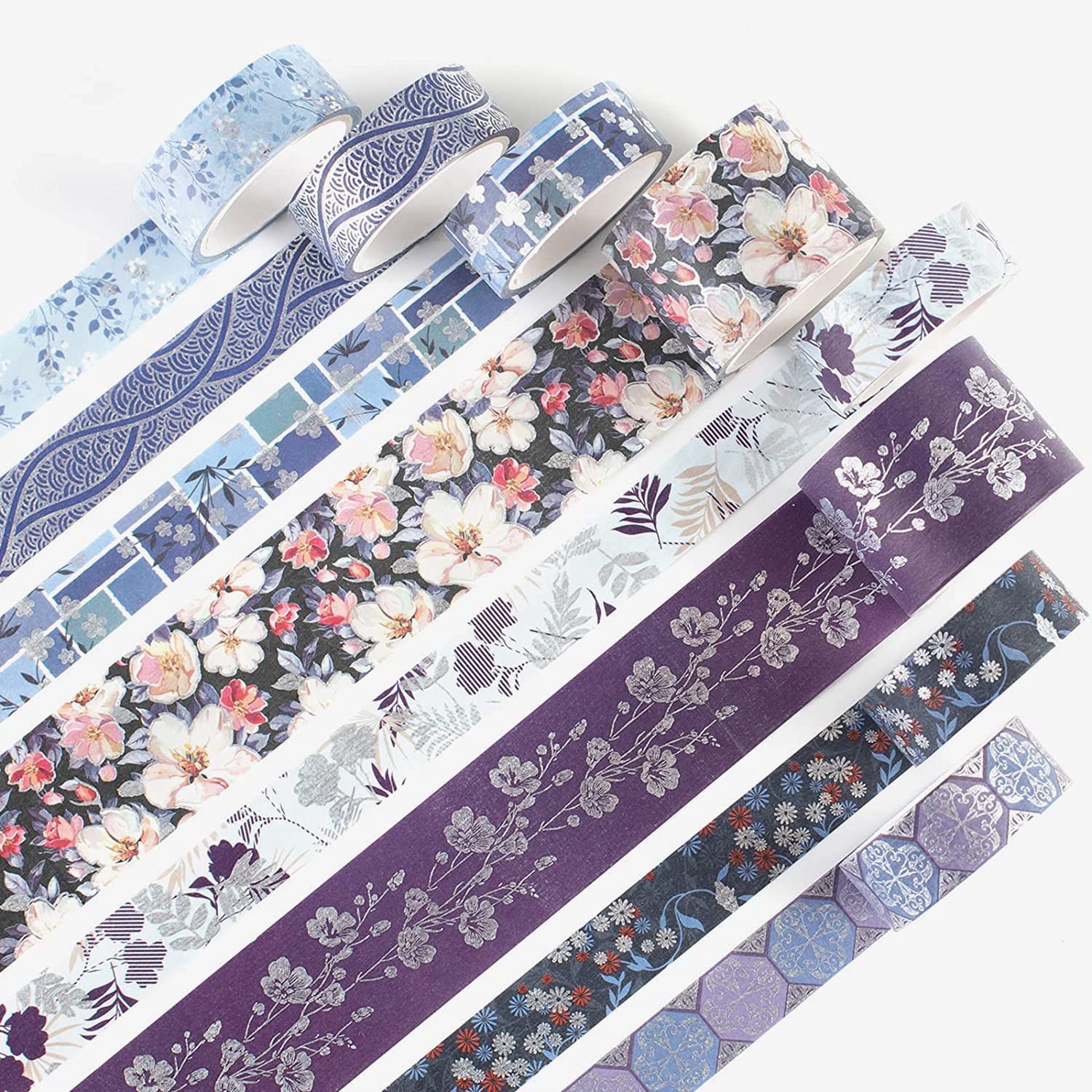 Shades of Blue Washi Tape Set