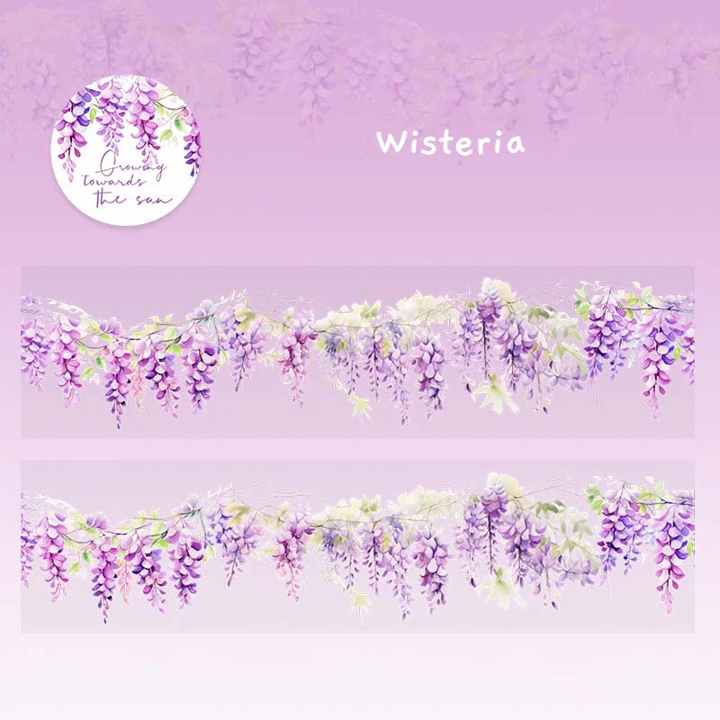 Floral Pattern Clear Masking Tapes