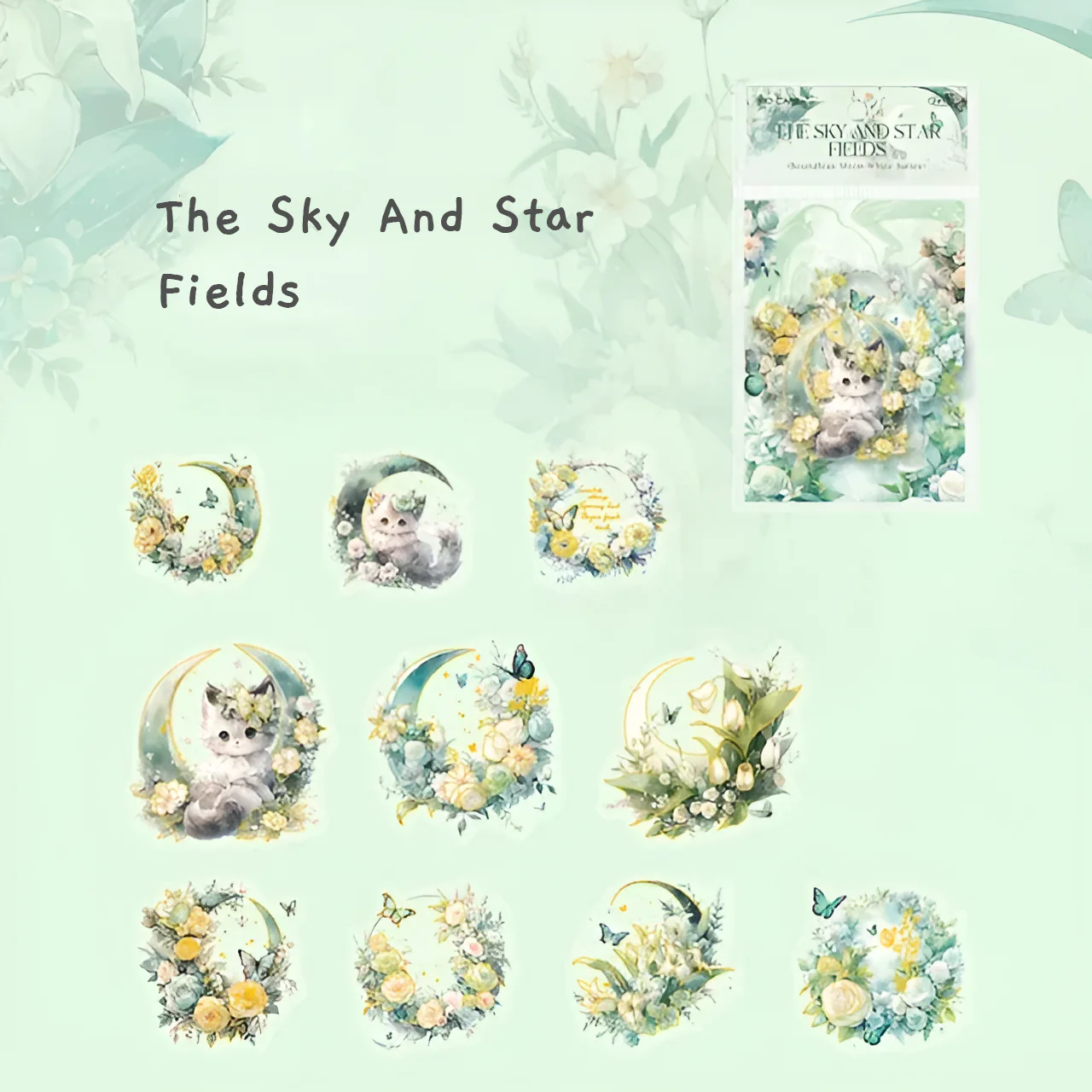 Enchanted Moon Holographic Stickers