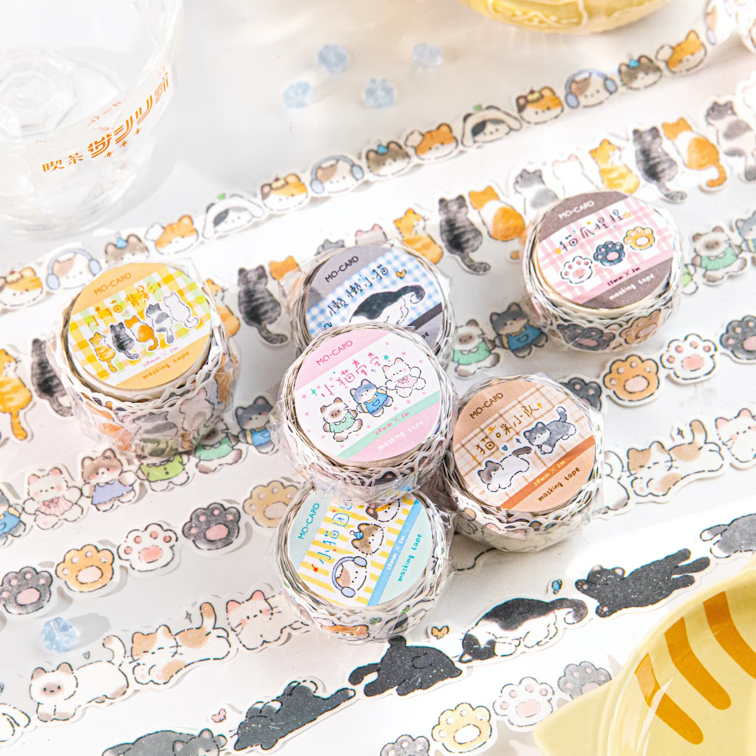 Cute Animal Die-Cut Masking Tapes