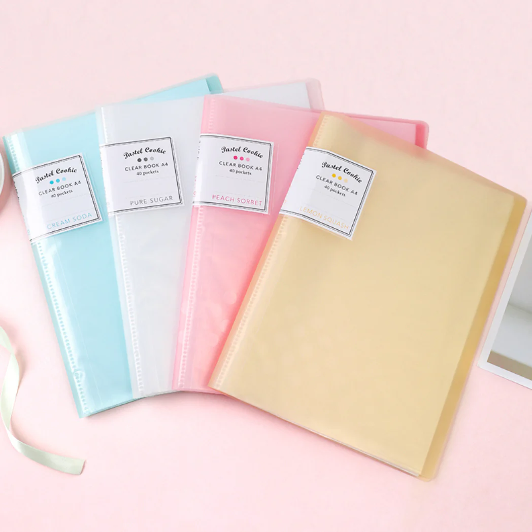 KOKUYO Pastel Cookie Clear Book