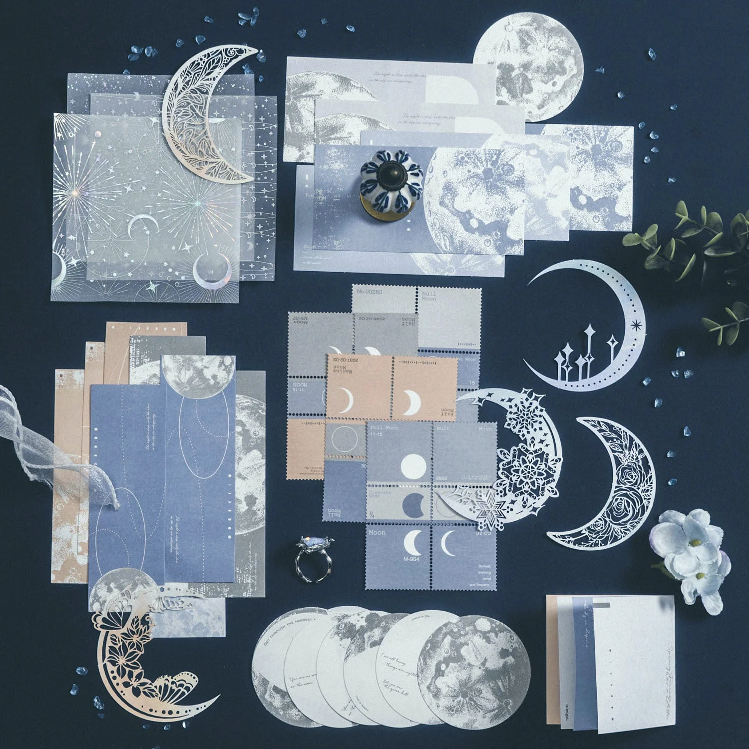 Stellar Night Scrapbooking Paper Set