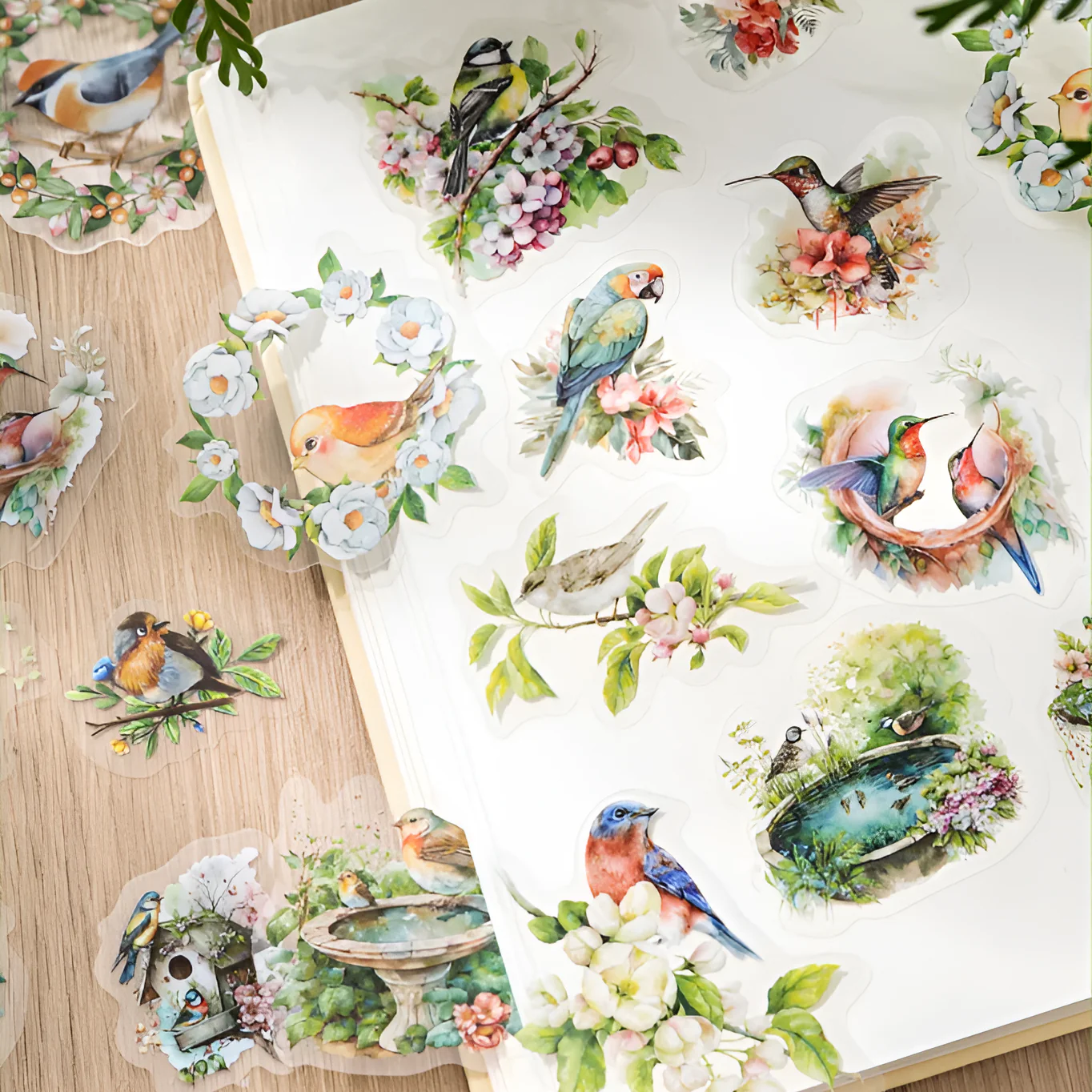 Fancy Feathers Sticker Set