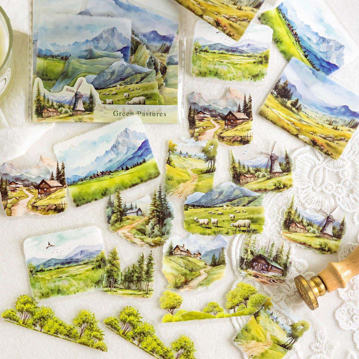 Seasonal Nature Clear Stickers