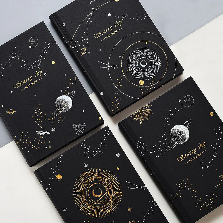 Galaxy Design Black Notebook