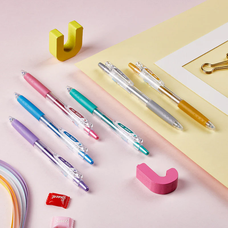 Gel Pen Set with Metallic Colors