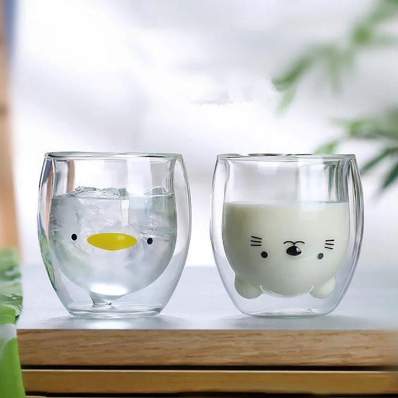 Cute Double Layer Coffee Cup