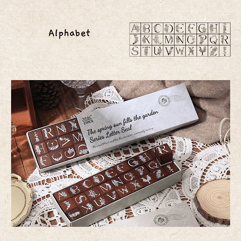 Fantasy Flowers and Numbers Stamp Set