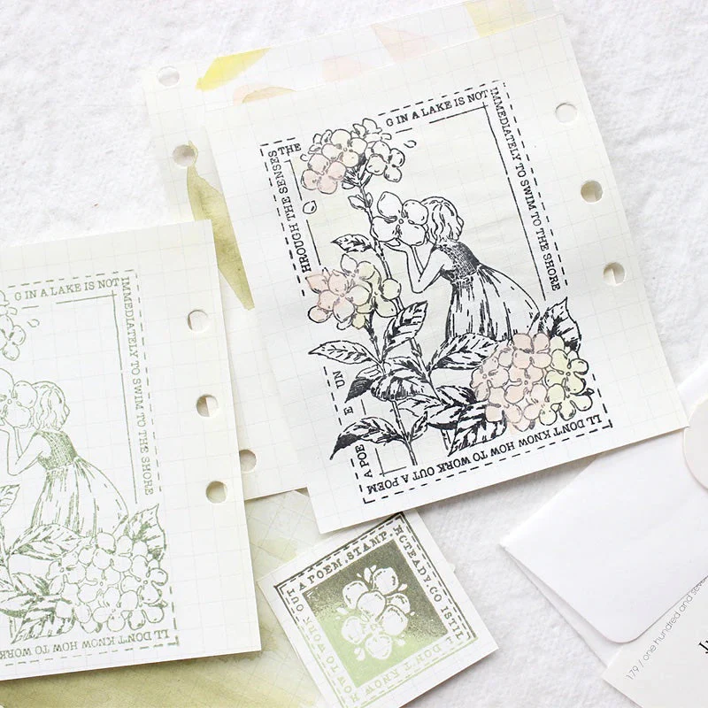 Hydrangea Garden Stamp