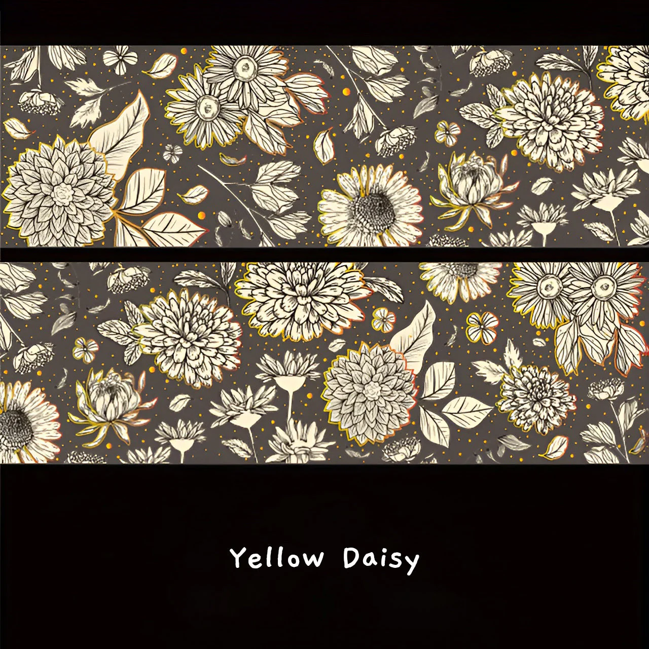 Pencilled Flowers Washi Tapes