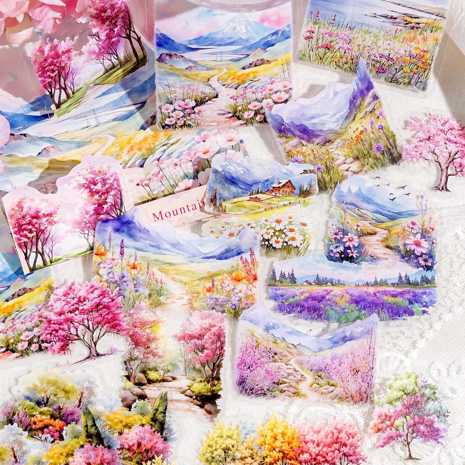 Seasonal Nature Clear Stickers