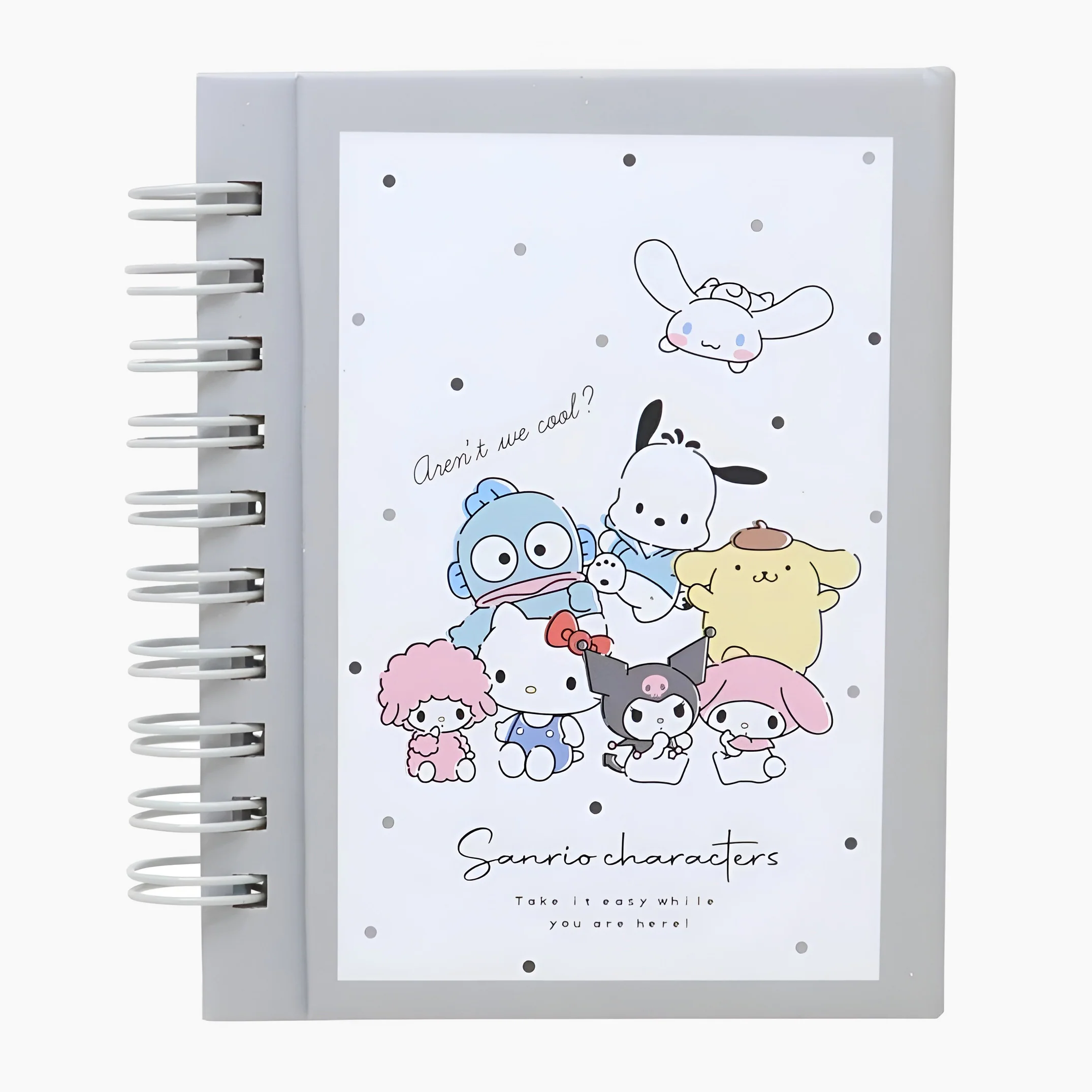 Sanrio Characters Hardcover Spiral Notebook