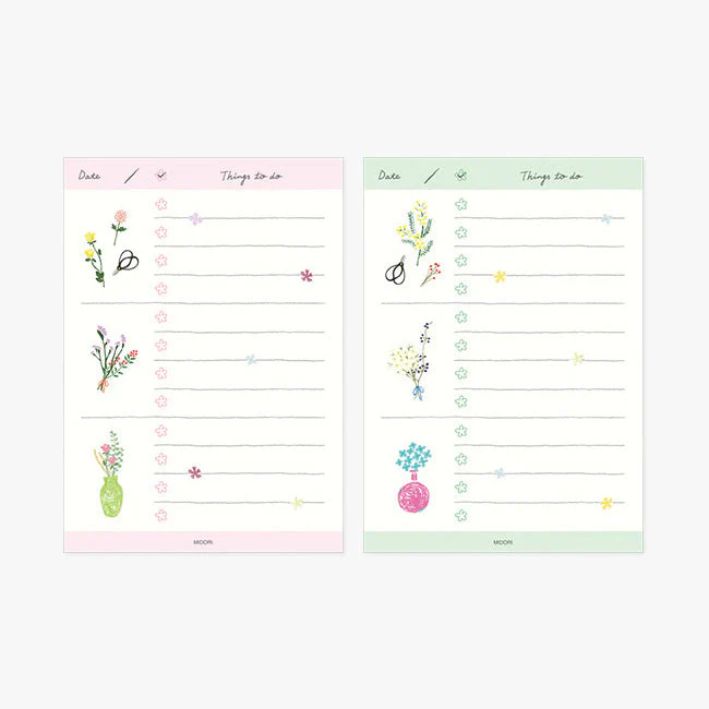 Colorful Flower Task Notebook