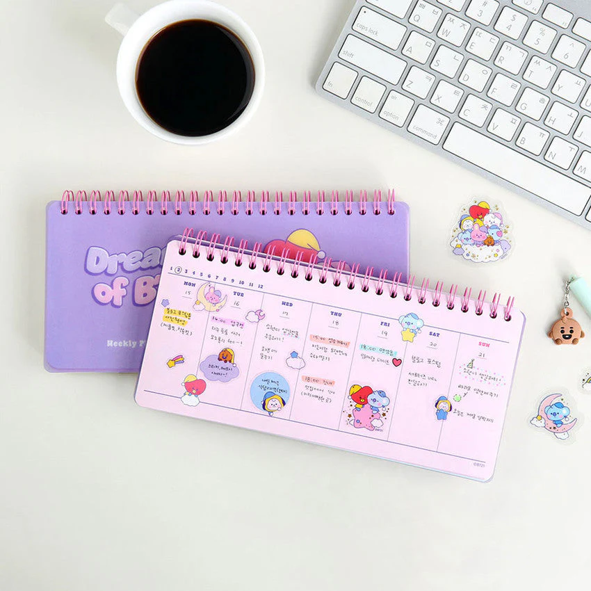 BT21 Baby Weekly Planner