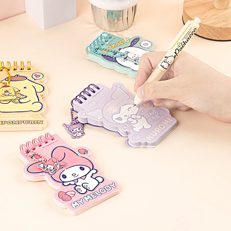 Sanrio Character Holo Memo Pad with Sanrio Pendant
