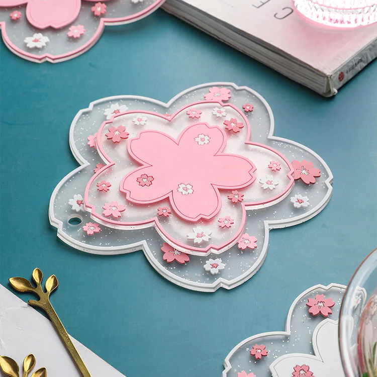 Kawaii Japanese Sakura Coaster