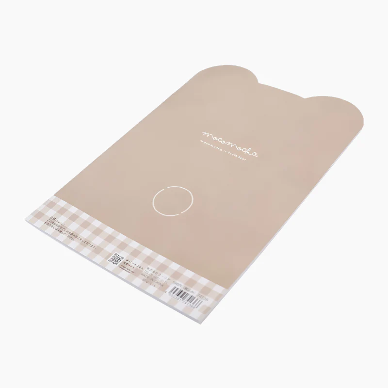 Mocha Bear-Shaped Notebook