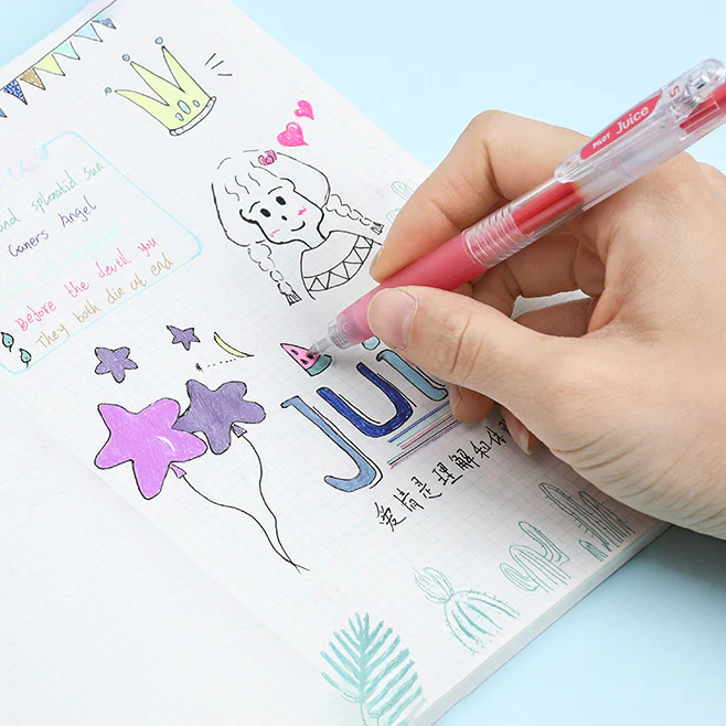 Gel Pen Set with Metallic Colors