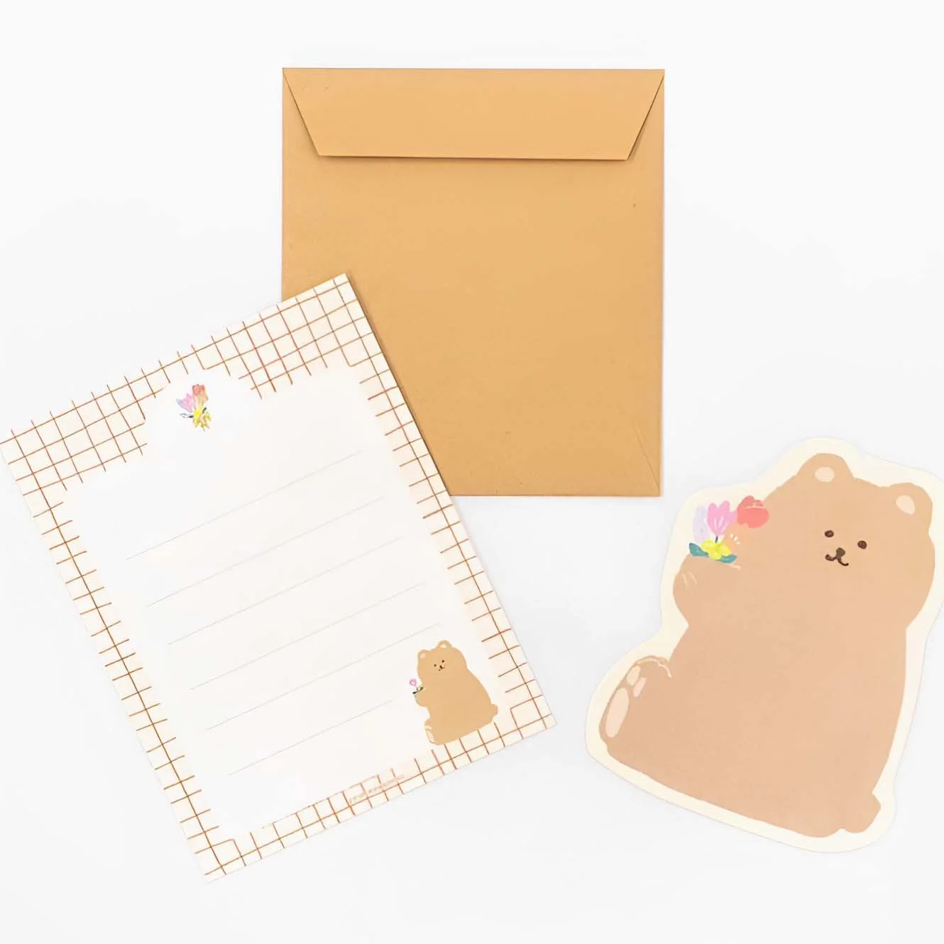 Furukawashiko My Biyori Die Cut Mini Letter Set - Bear Edition