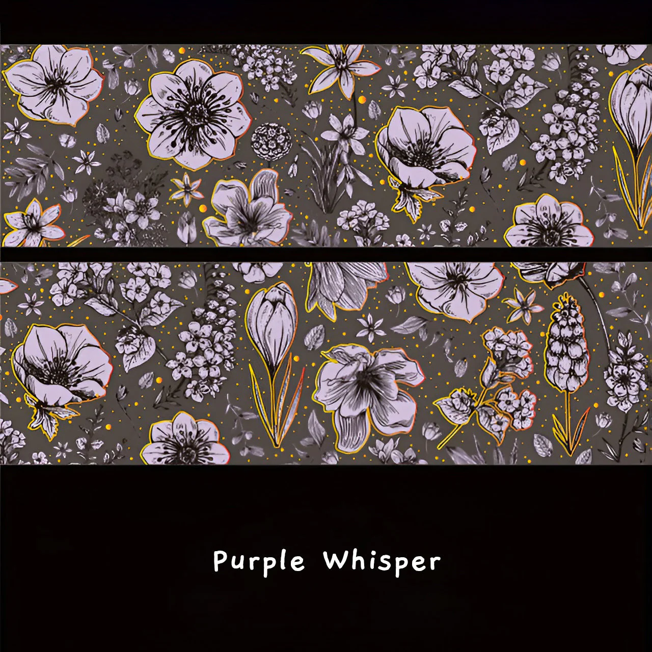 Pencilled Flowers Washi Tapes