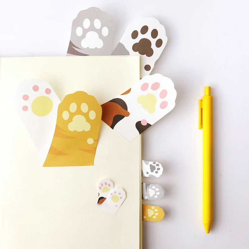 Cat Paw Sticky Notes