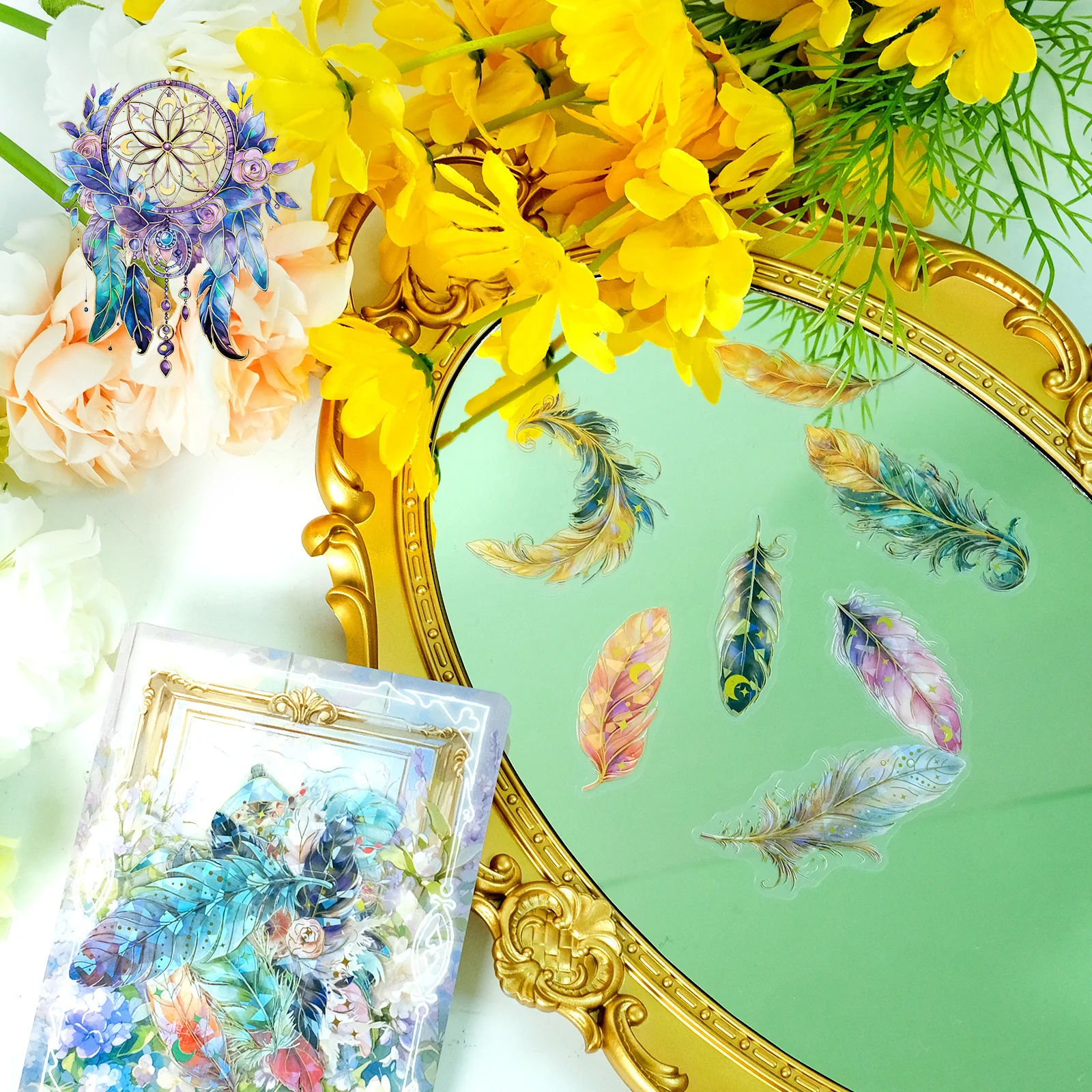 Magic Feathers Holo Stickers